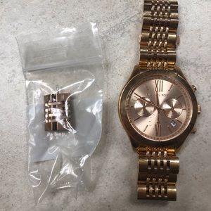 Rose gold Michael Kors watch